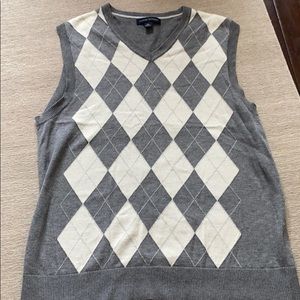 Banana Republic Argyle Sweater Vest Size Medium